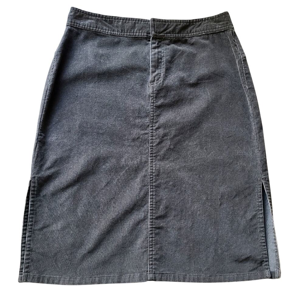 VTG Y2K Gap Mini Slit Skirt Womens 2 Retro Brown Corduroy Academia Gorpcore Prep